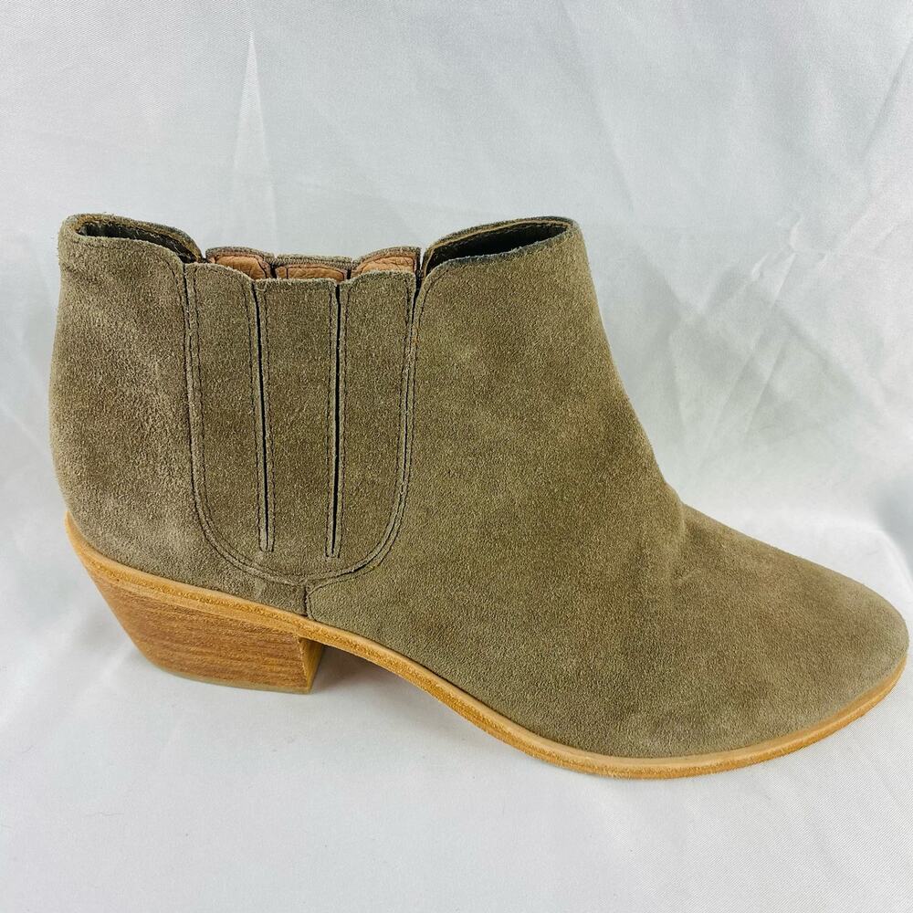 Joie Tan Barlow Chelsea Charcoal Suede Ankle Booties Size 39.5‎ - Picture 2 of 8